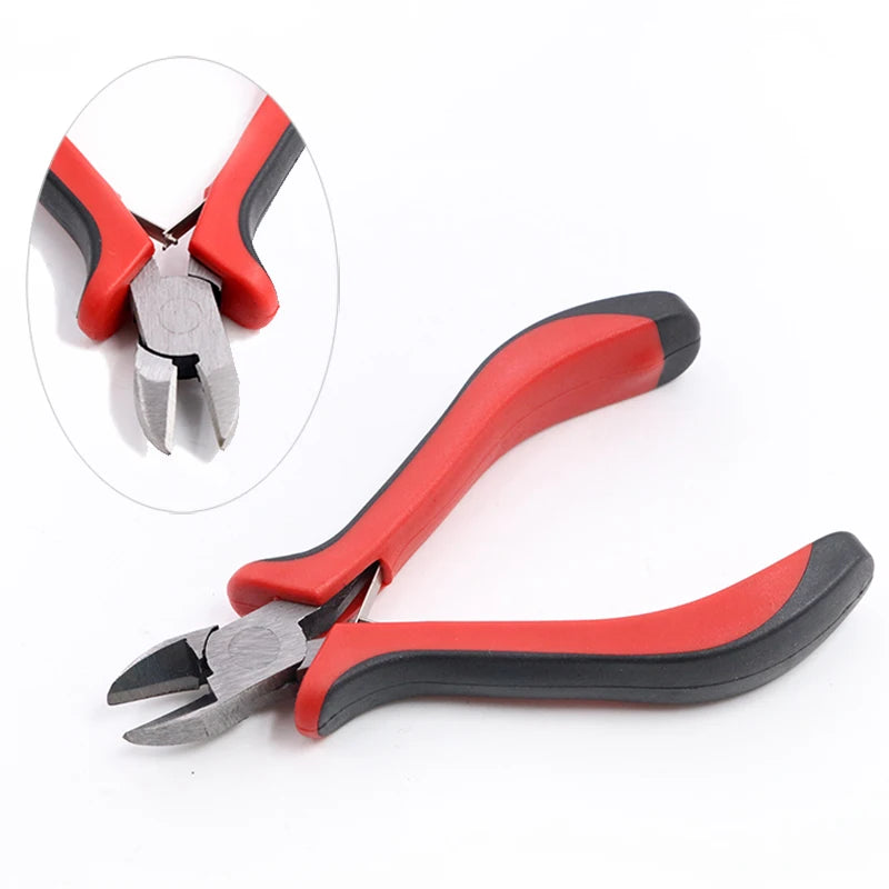 1 Piece Stainless Steel Needle Nose Pliers Jewelry Making Hand Tool Black 12.5cm