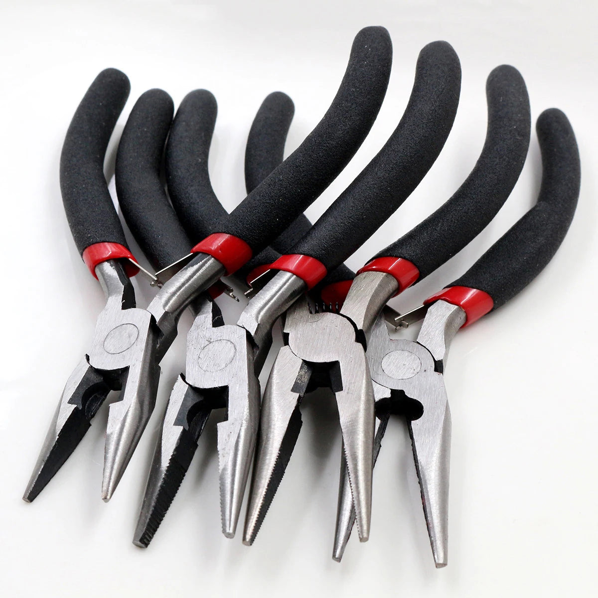 1 Piece Stainless Steel Needle Nose Pliers Jewelry Making Hand Tool Black 12.5cm