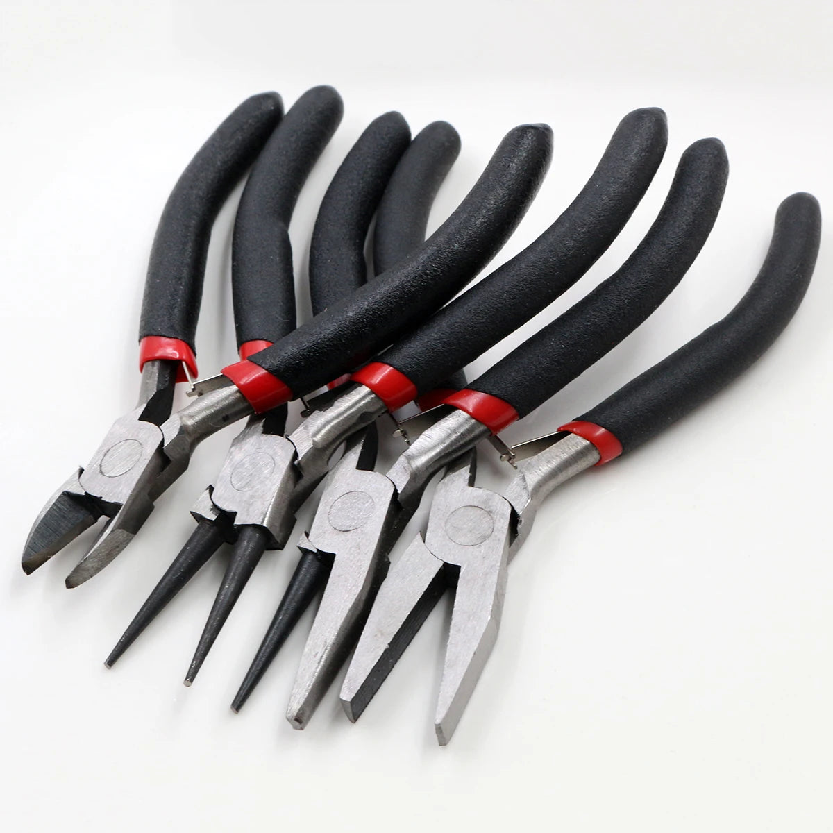 1 Piece Stainless Steel Needle Nose Pliers Jewelry Making Hand Tool Black 12.5cm