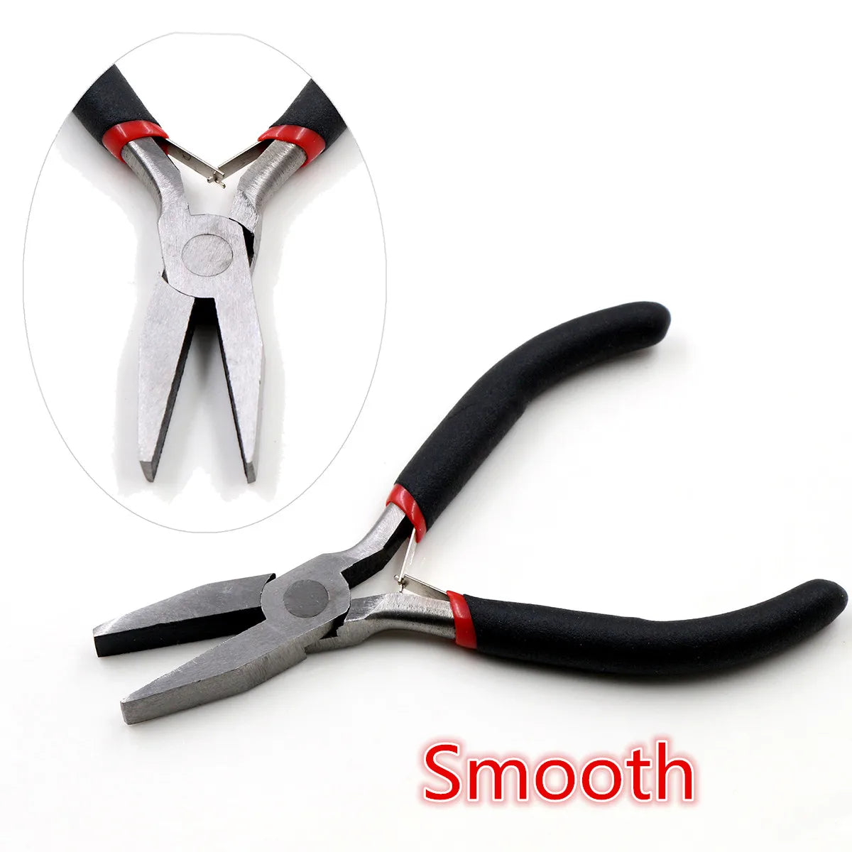 1 Piece Stainless Steel Needle Nose Pliers Jewelry Making Hand Tool Black 12.5cm