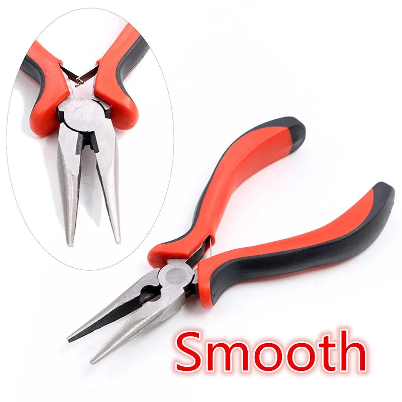 1 Piece Stainless Steel Needle Nose Pliers Jewelry Making Hand Tool Black 12.5cm