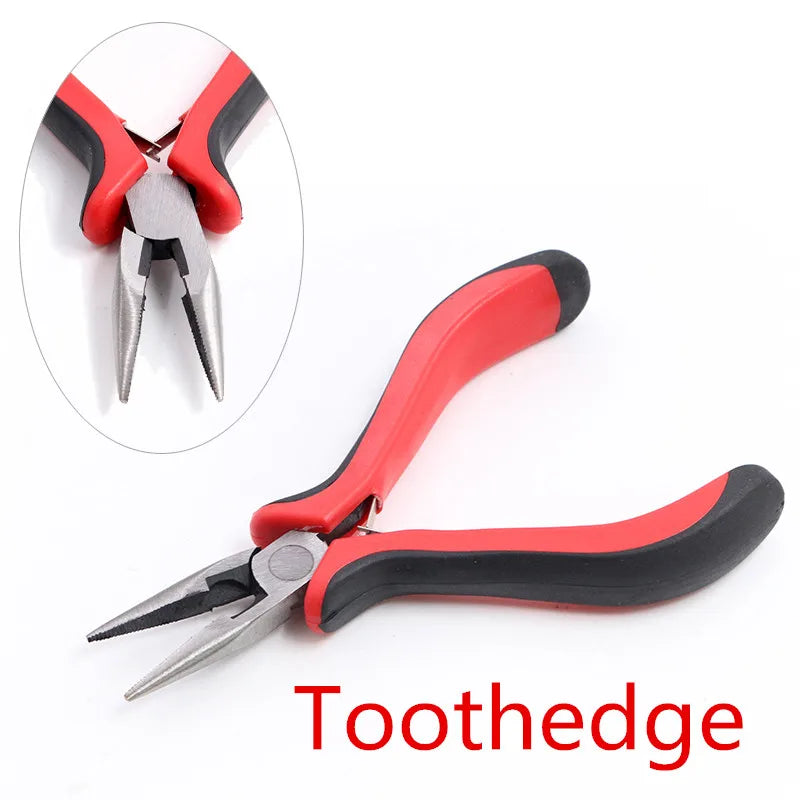 1 Piece Stainless Steel Needle Nose Pliers Jewelry Making Hand Tool Black 12.5cm