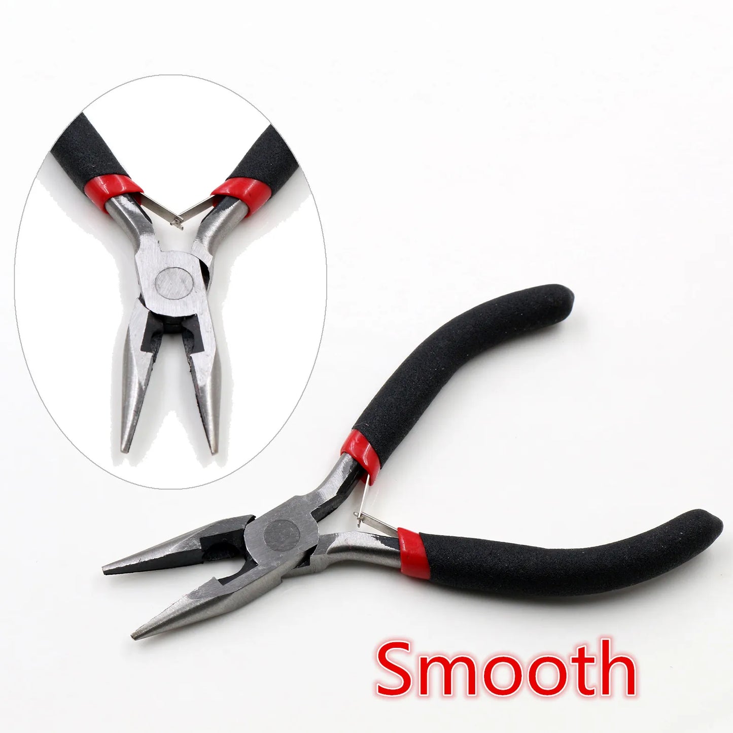 1 Piece Stainless Steel Needle Nose Pliers Jewelry Making Hand Tool Black 12.5cm